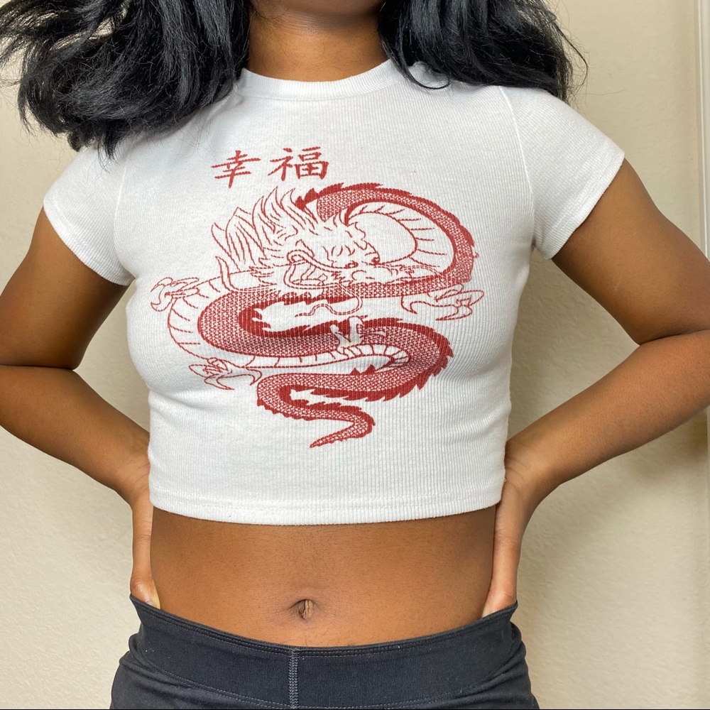 Chinese Dragon Crop Top ✨